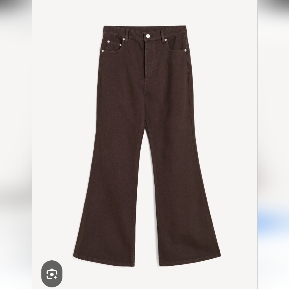 NWOT BY MALENE BIRGER, Brown Button Fly Houston organic cotton jeans Sz. 25